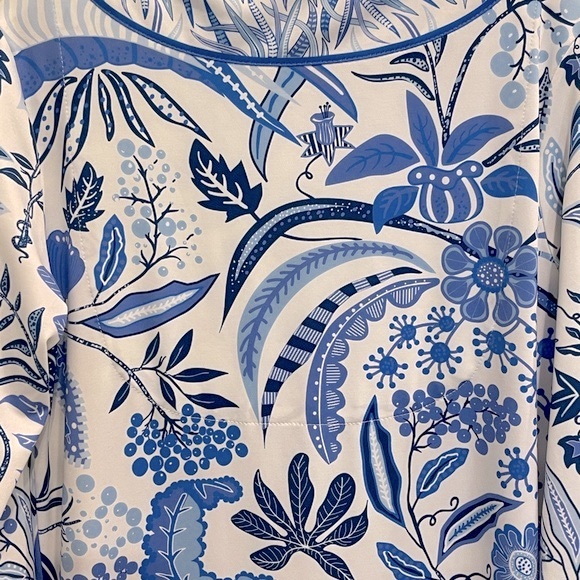 Vintage Gretchen Scott Blue and White Dress - Picture 6 of 9